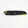 Excel Blades Front Load Heavy Duty Retractable Utility Knife, 3 #92 Blade Black 6pk 16880